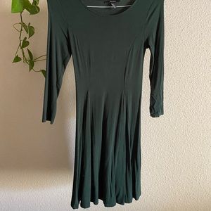 Lovely dark green tie back dress!